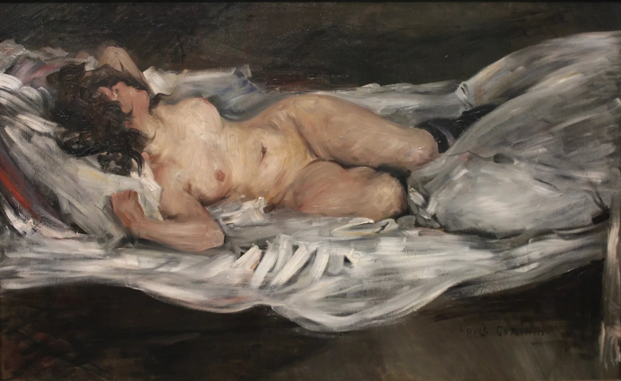 Liegender weiblicher Akt - Lovis Corinth image 1 reproduction artisanale de tableau