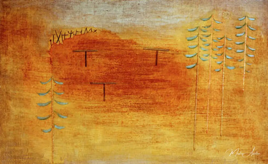 Lieu du rendez-vous - Paul Klee - Reproductions de tableaux et peintures haut de gamme