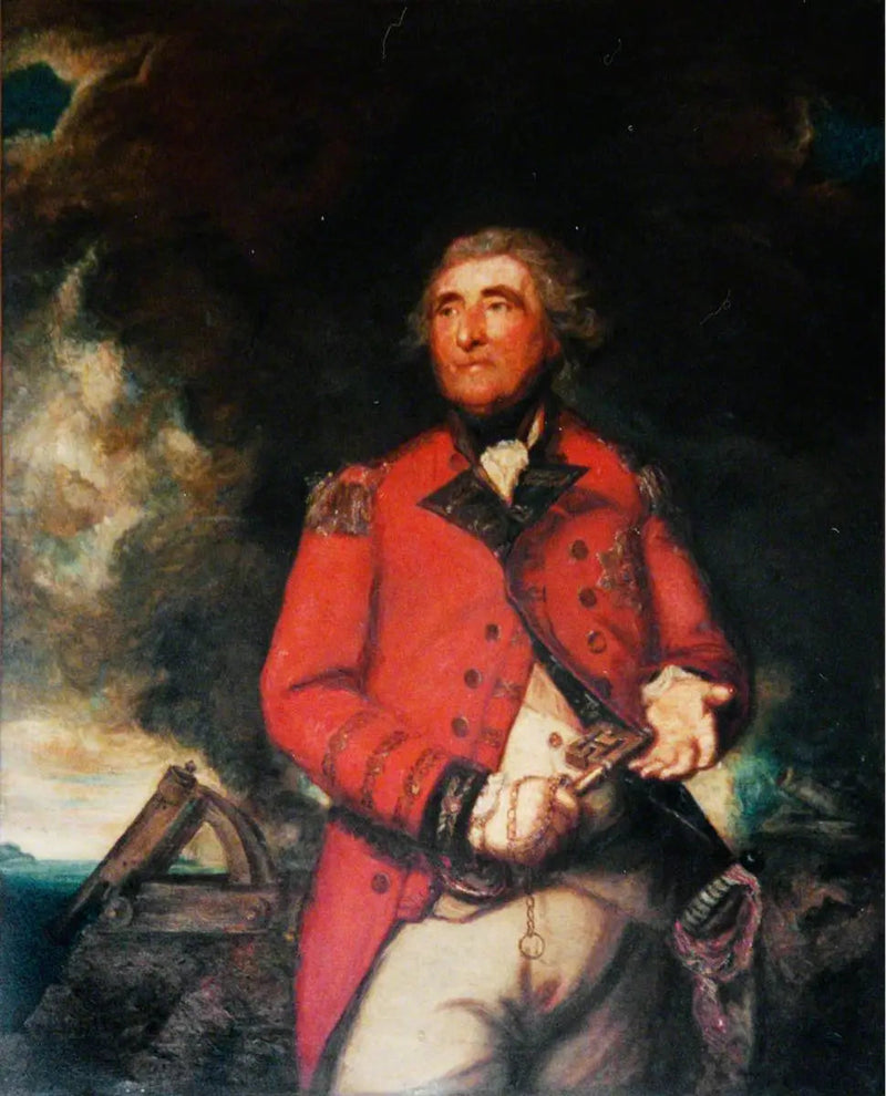 Løjtnant-general George Augustus Eliott (1717–1790), 1. baron Heathfield, general og forsvarer af Gibraltar, guvernør af Gibraltar (1777–1790) - Joshua Reynolds