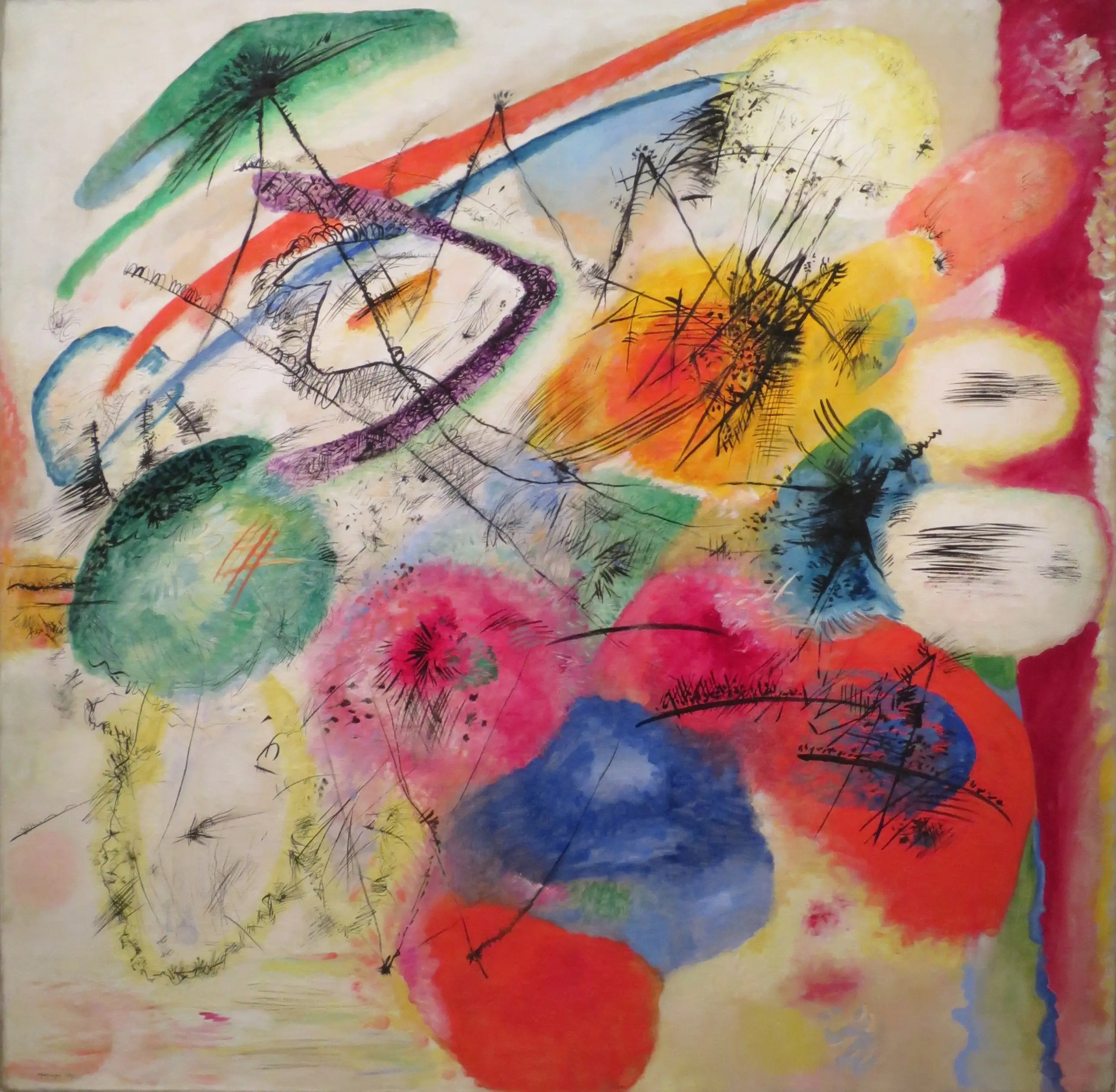 Lignes noires - Vassily Kandinsky image 1 reproduction réalisée par Alpha Reproduction