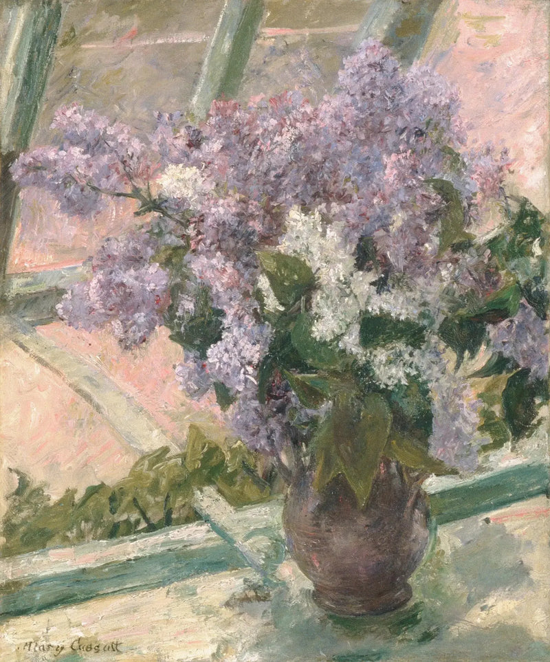 Lilac ved et vindue - Mary Cassatt