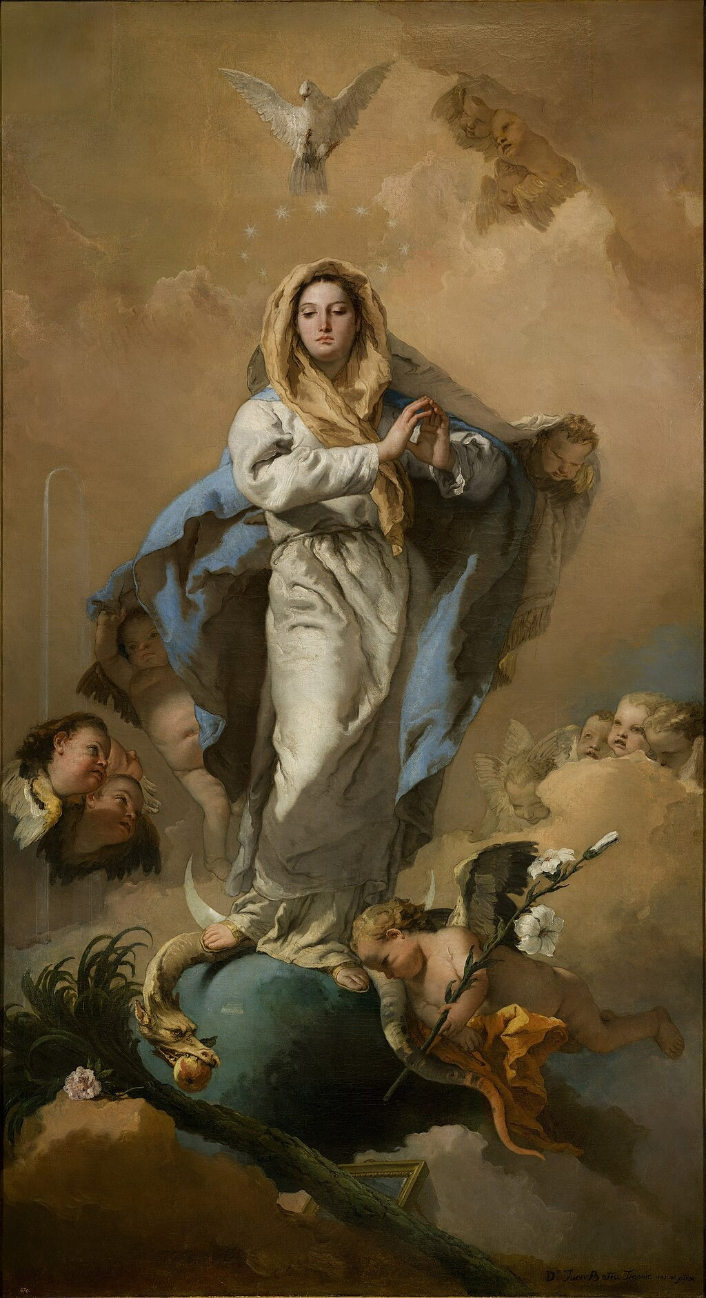 Ubesmittede Undfangelse - Giovanni Battista Tiepolo