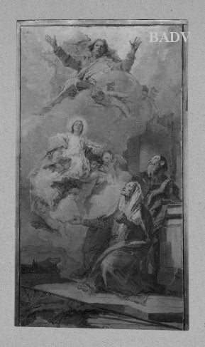 L'Immaculée Conception (Joachim og Anna modtager Jomfru Maria af Gud Fader) - Giovanni Battista Tiepolo