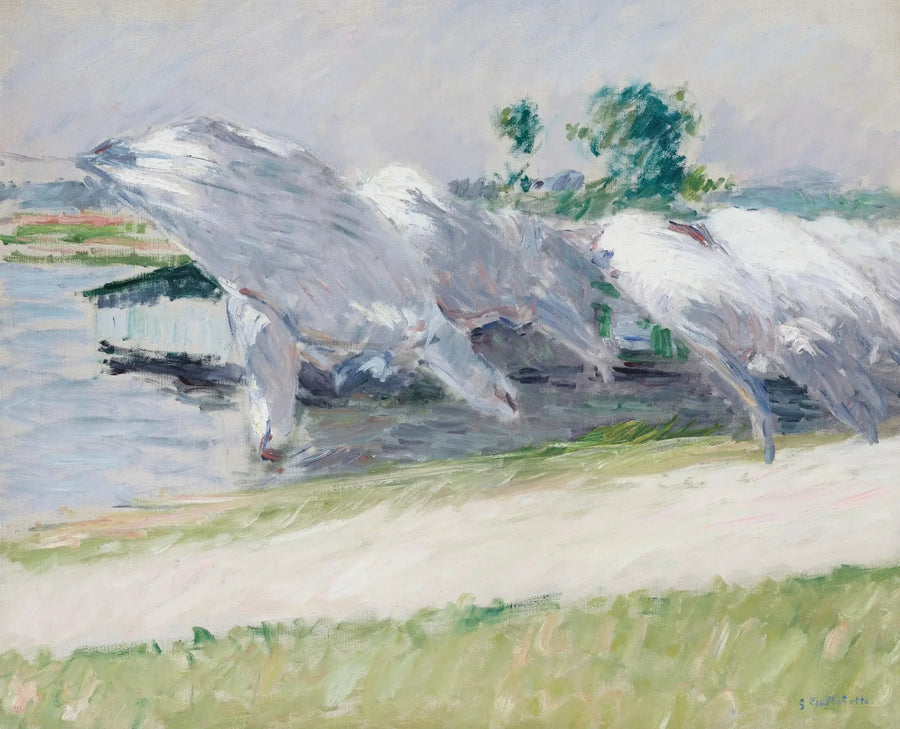 Tørklæde, Petit Gennevilliers - Gustave Caillebotte
