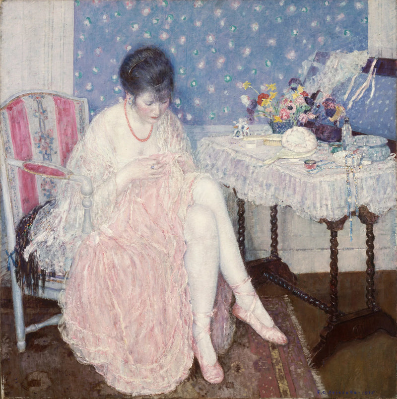Tøjetøj med rifter - Frederick Carl Frieseke