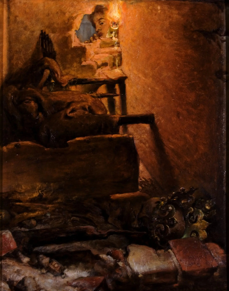 Indersiden af kong Casimir den Store's grav - Jan Matejko