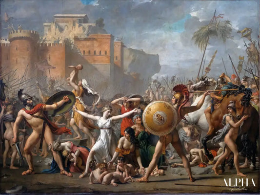 L'intervention des Sabines - Jacques-Louis David - Reproductions de tableaux et peintures haut de gamme