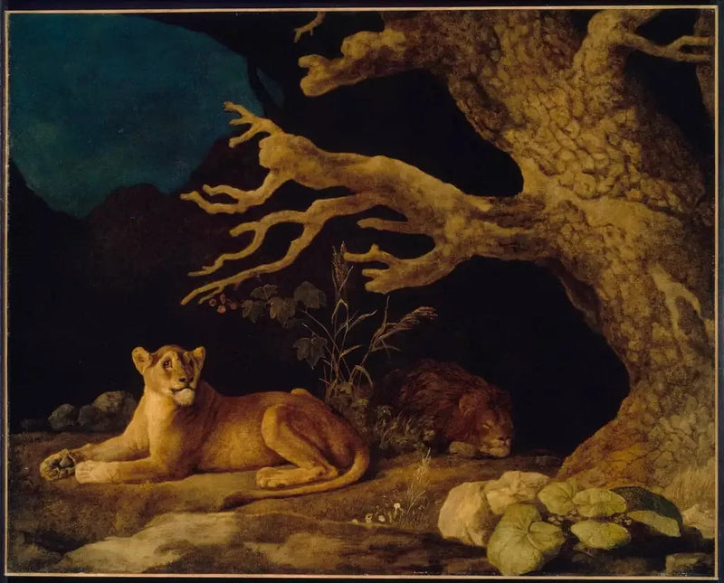 Løve og løvinde - George Stubbs