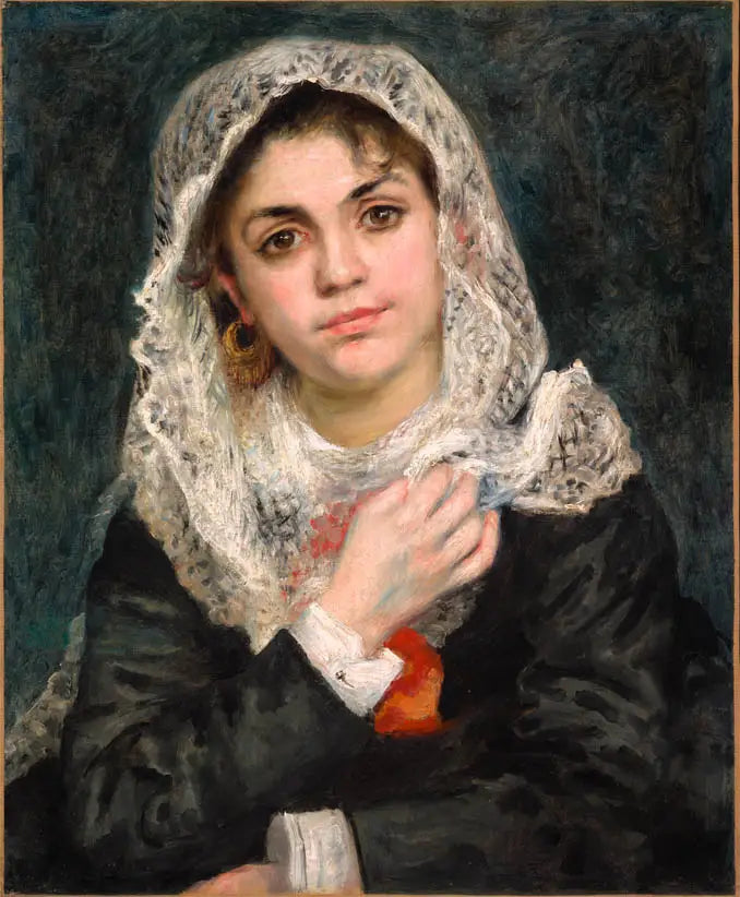 Lise i en Hvid Sjæl - Pierre-Auguste Renoir