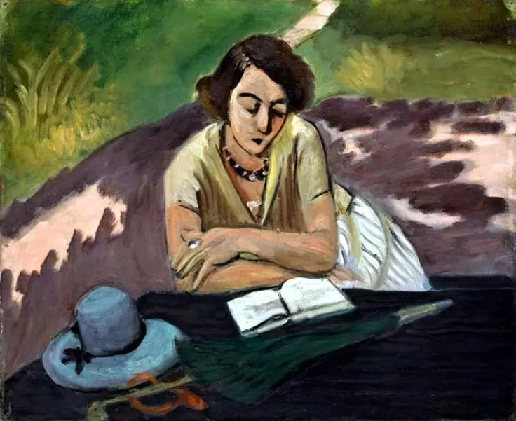Læser med parasol - Henri Matisse