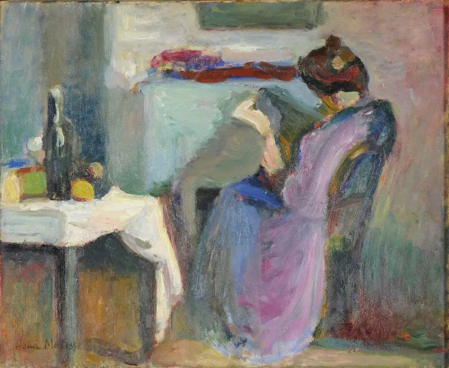 Læserinde i violet kjole - Henri Matisse