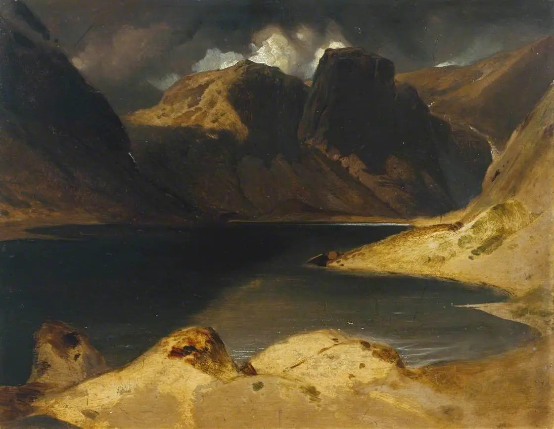 Loch Avon et les montagnes Cairngorm - Edwin Henry Landseer image 1 copie peinte à la main à l’huile