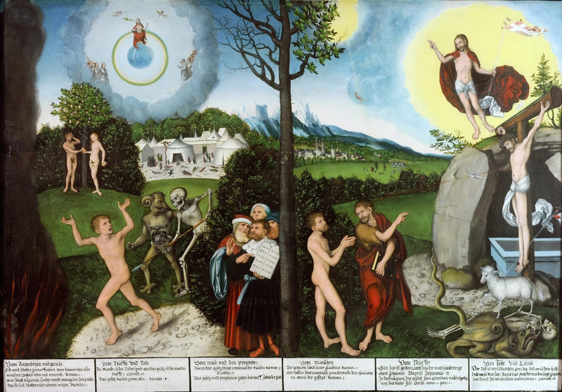 Lov og Evangelium - Lucas Cranach den Ældre
