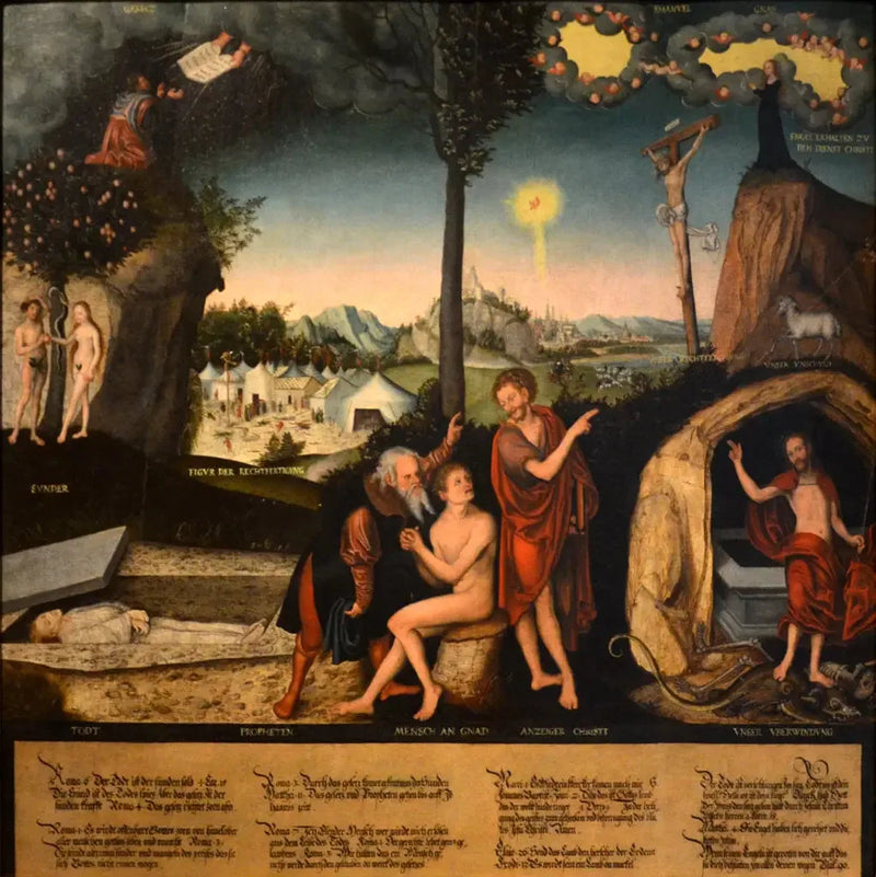 Lov og Evangelium - Lucas Cranach den Ældre