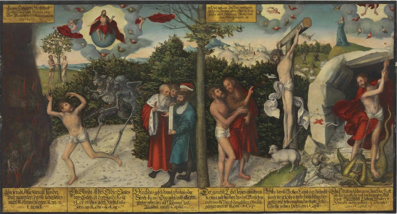 Lov og nåde - Lucas Cranach den Ældre