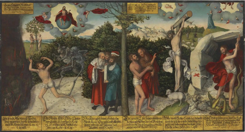 Lov og nåde - Lucas Cranach den Ældre