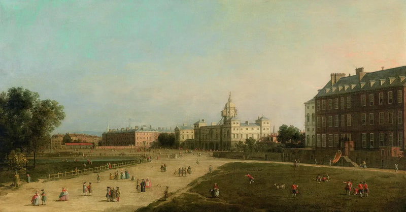 London : Nye Horse Guards fra St James's Park - Canaletto