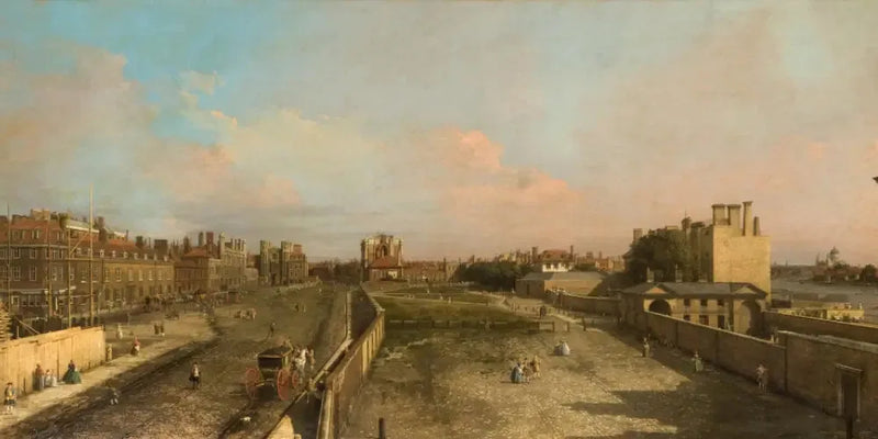 London: Whitehall og Privy Garden, udsigt mod nord - Canaletto