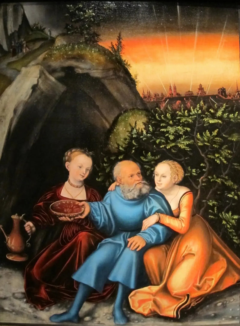 Lot og hans døtre - Lucas Cranach den Ældre