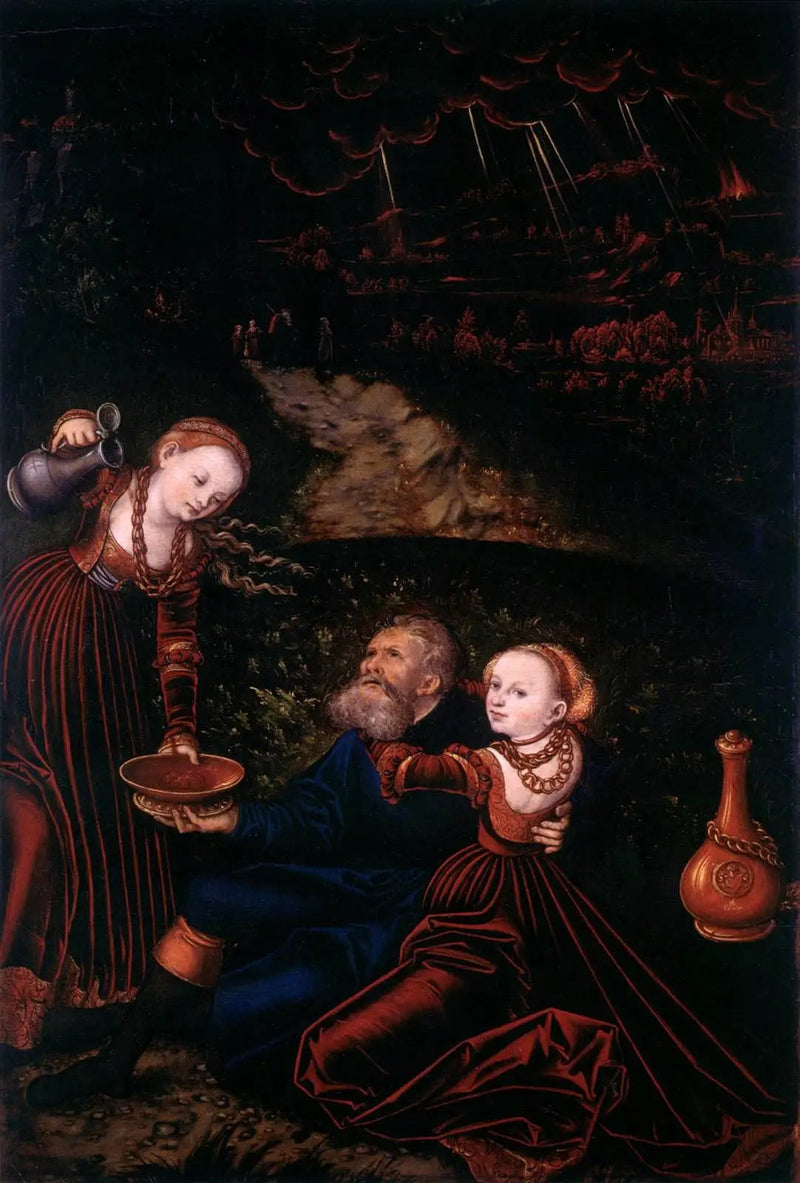 Lot og hans døtre - Lucas Cranach den Ældre