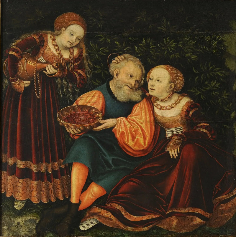 Lot og hans døtre - Lucas Cranach den Ældre