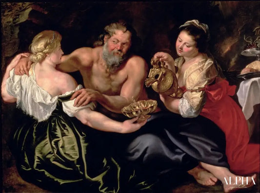 Lot et ses filles - Peter Paul Rubens - Reproductions de tableaux et peintures haut de gamme