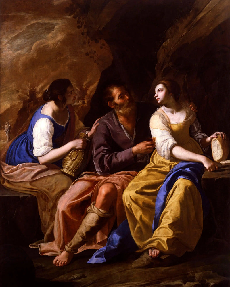Loth og hans døtre - Artemisia Gentileschi