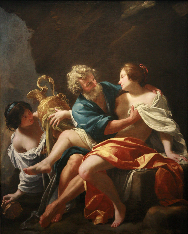 Loth og hans Døtre - Simon Vouet