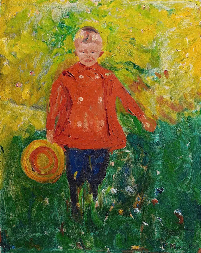 Lothar Linde i den røde jakke - Edvard Munch