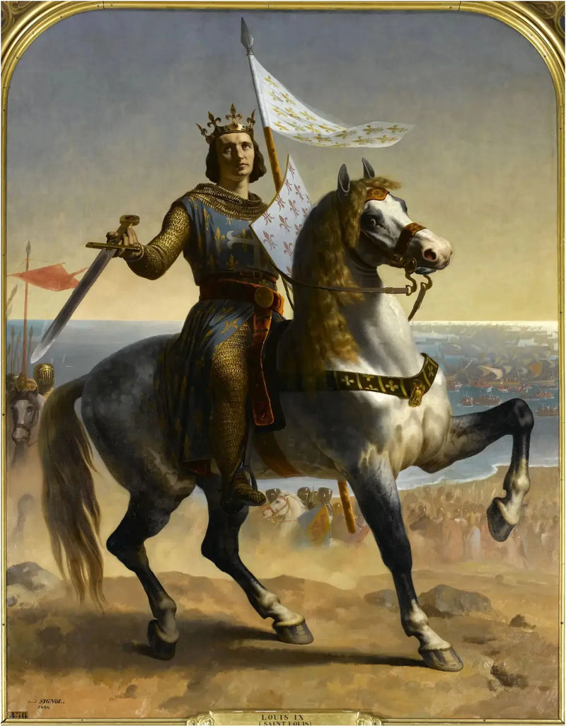 Louis IX, kaldet Saint Louis, Frankrigs konge (1215-1270) - Émile Signol