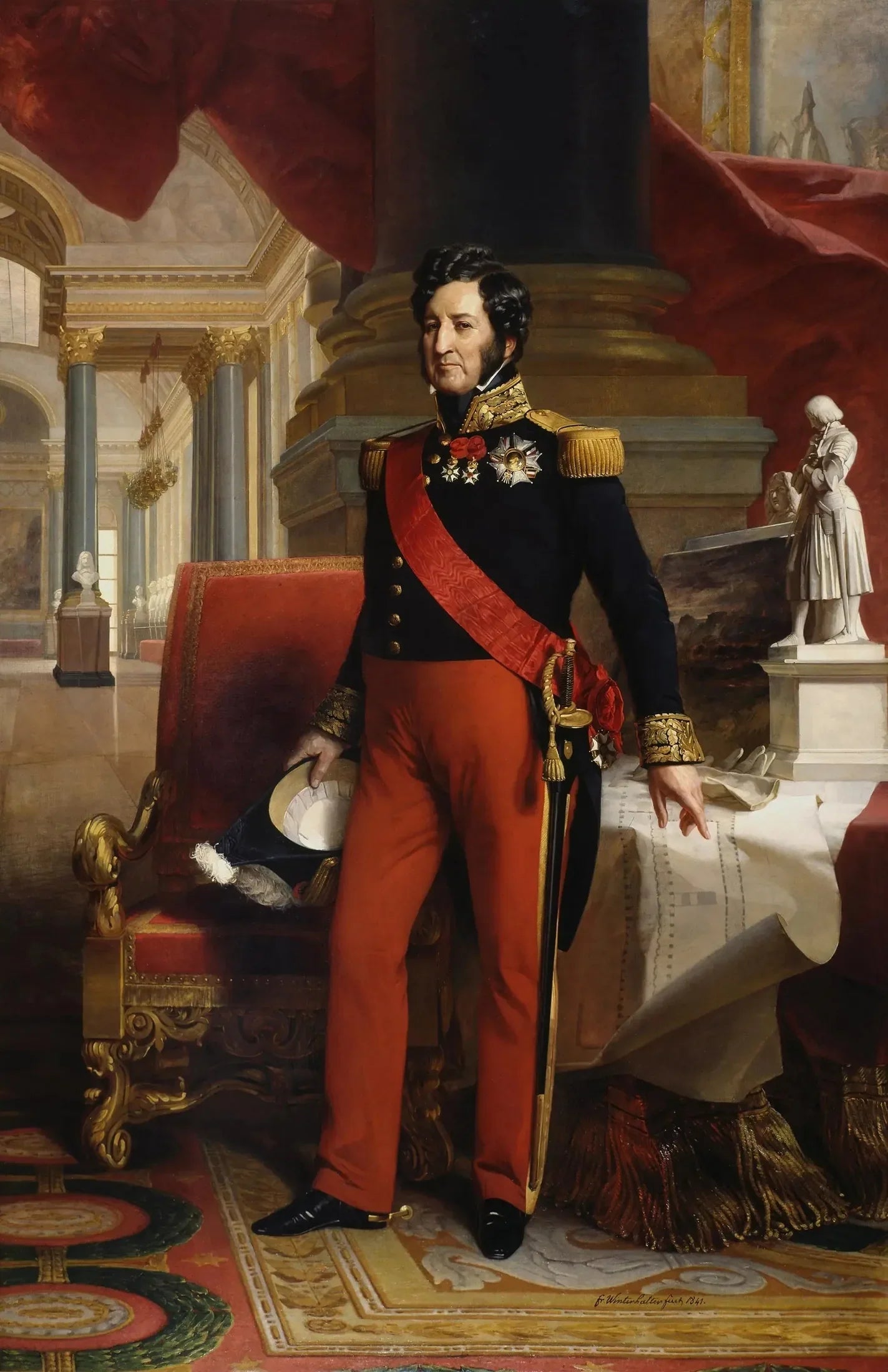 Louis-Philippe 1er, roi des Français (1773-1850) - Franz Xaver Winterhalter image 1 copie de tableau peinte à la main