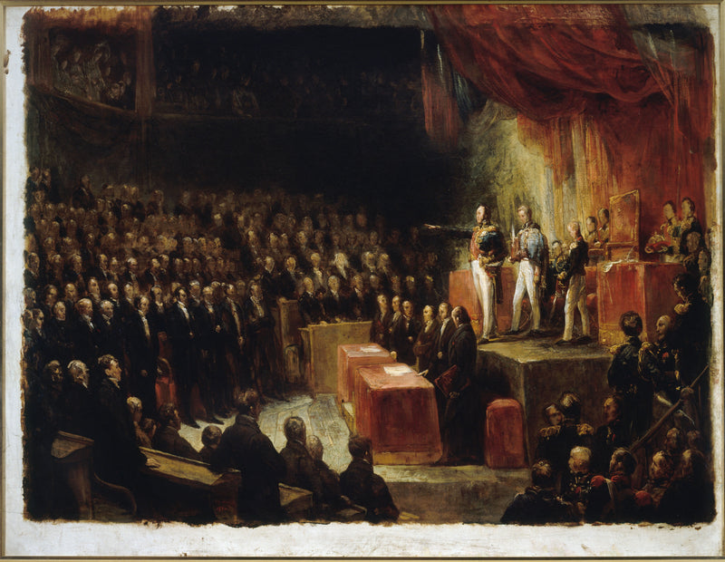 Louis-Philippe aflægger ed foran kamrene, den 9. august 1830 - Ary Scheffer