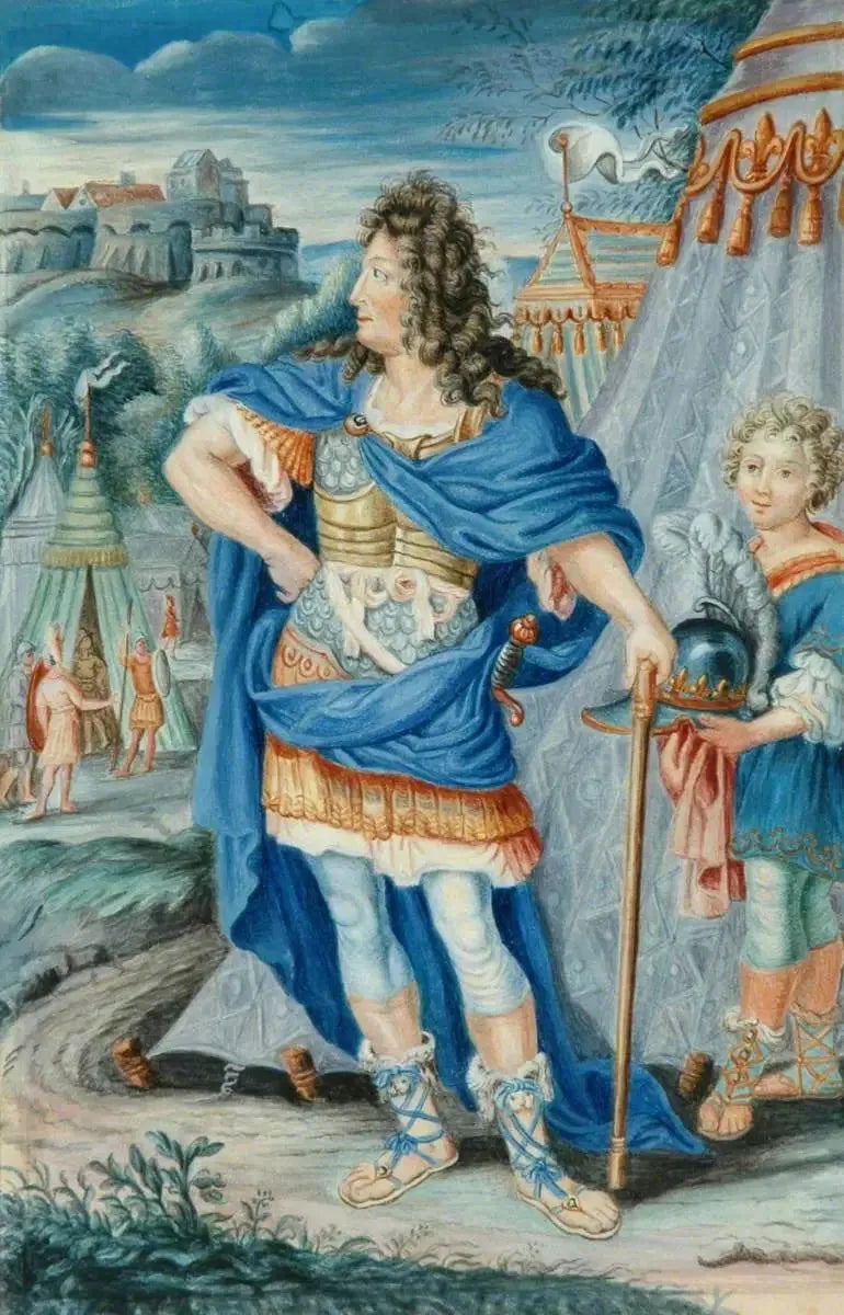 Louis XIV som romersk kejser - Pierre Mignard