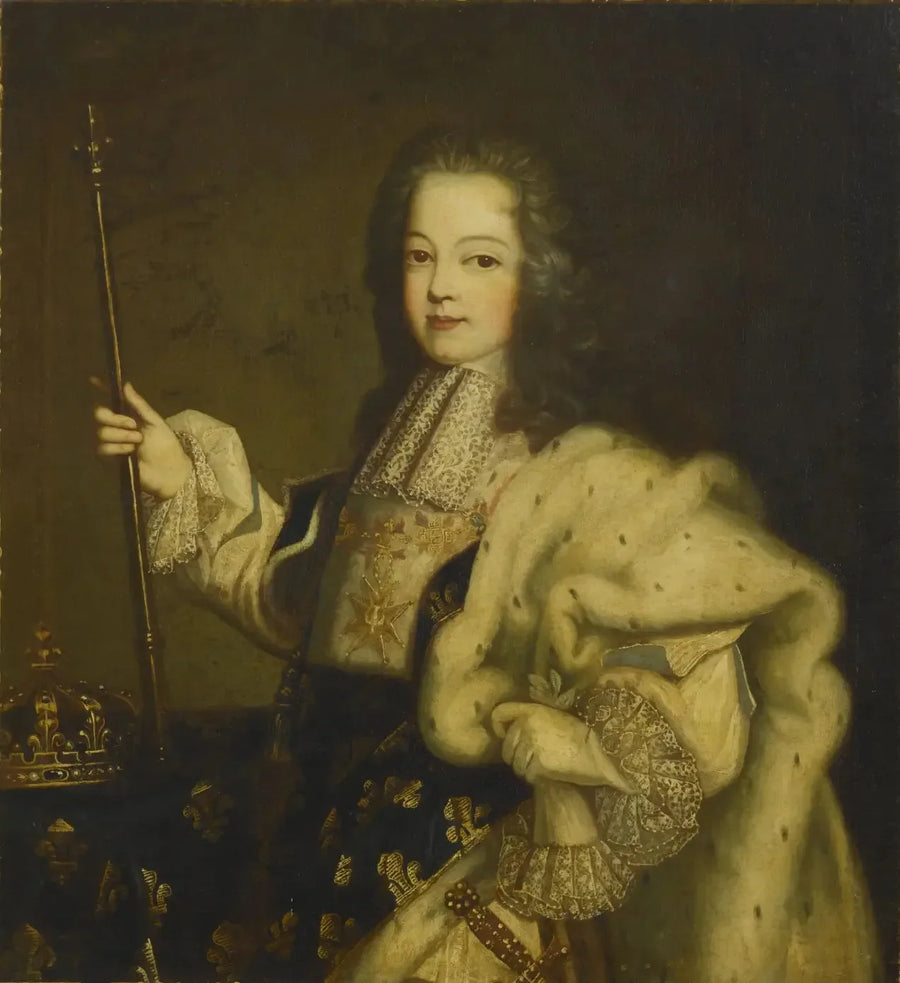 Louis XV, konge af Frankrig (1710-1774) - Hyacinthe Rigaud