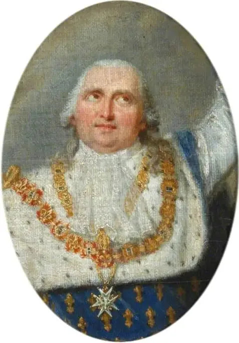 Louis XVIII (1755-1824), modtager kronen af Henri IV - François Gérard