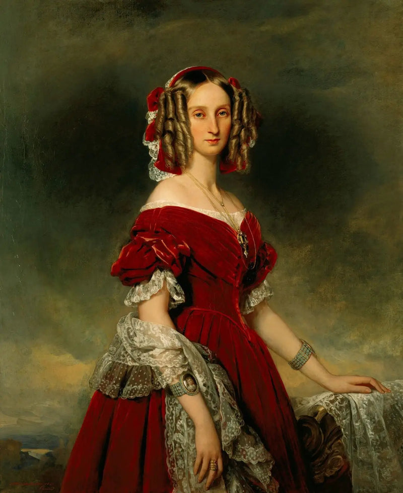 Louise, dronning af Belgiere (1812-1850) - Franz Xaver Winterhalter