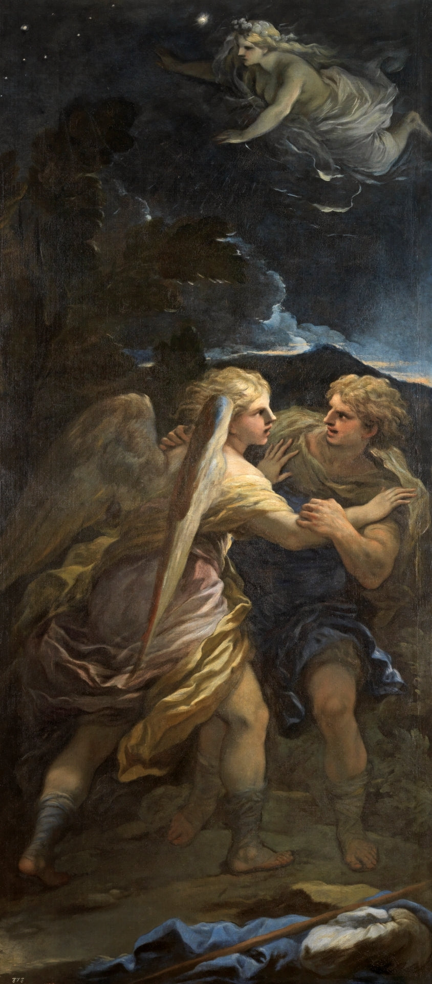 Lucha de Jacob con el ángel - Luca Giordano image 1 reproduction de peinture à l’huile