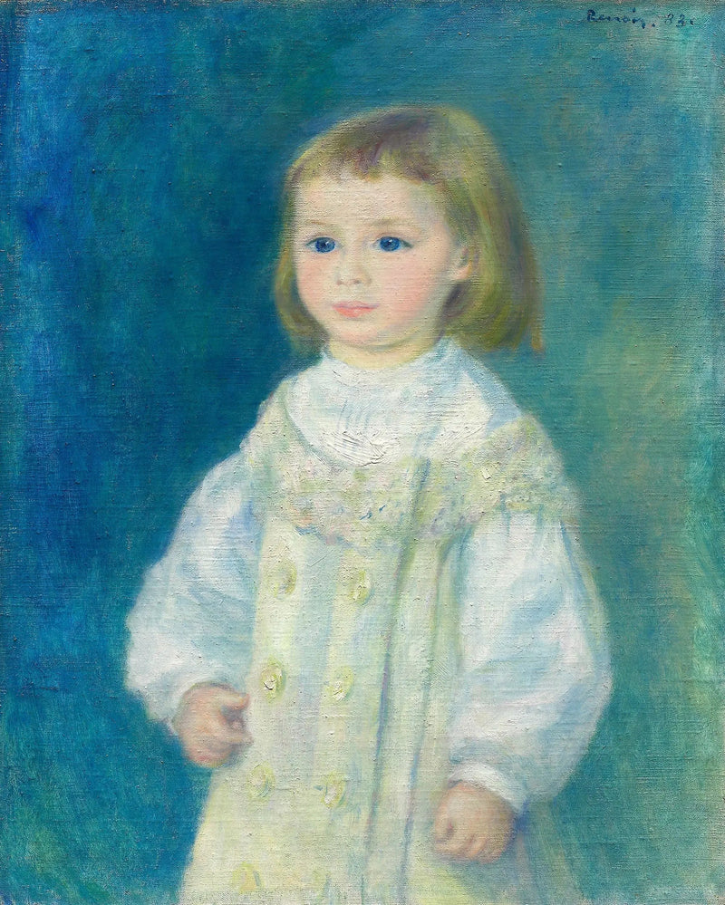 Lucie Berard (Barnet i hvidt) - Pierre-Auguste Renoir