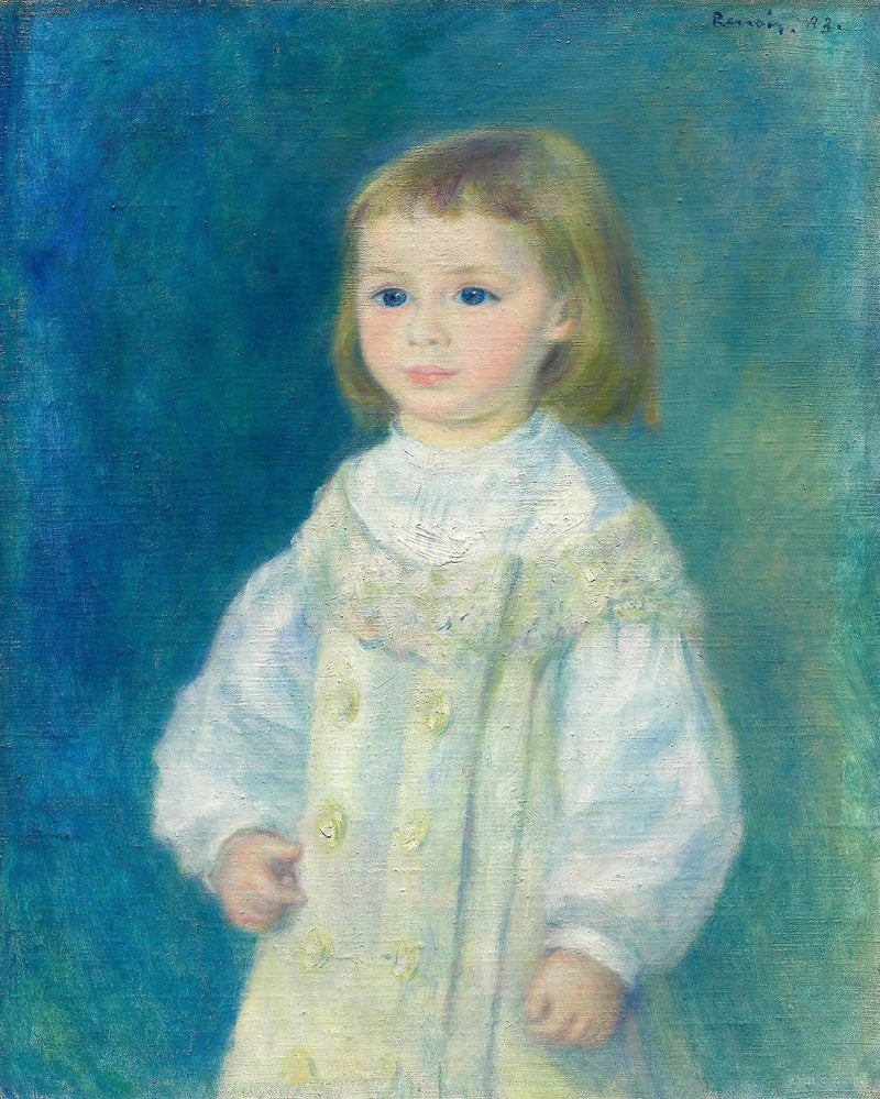 Lucie Berard (Barnet i hvidt) - Pierre-Auguste Renoir