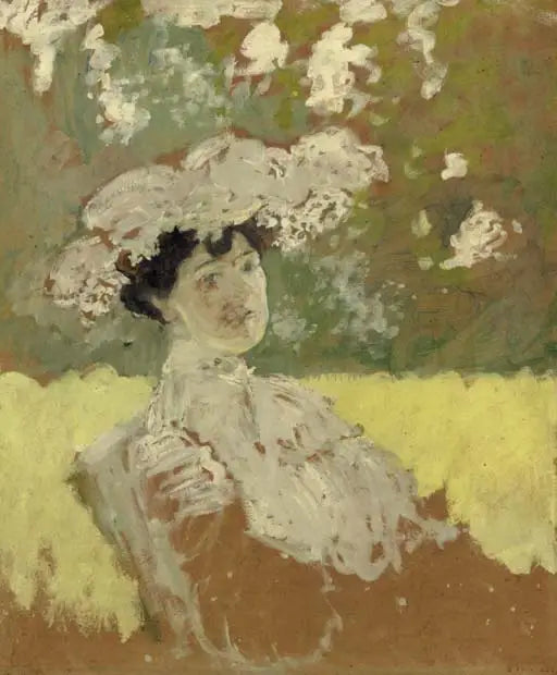 Lucie Hessel i hat - Édouard Vuillard