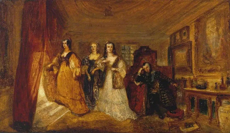 Lucy, grevinde af Carlisle, og Dorothy Percys besøg hos deres far Lord Percy, da han var under anklage ... - J. M. W. Turner