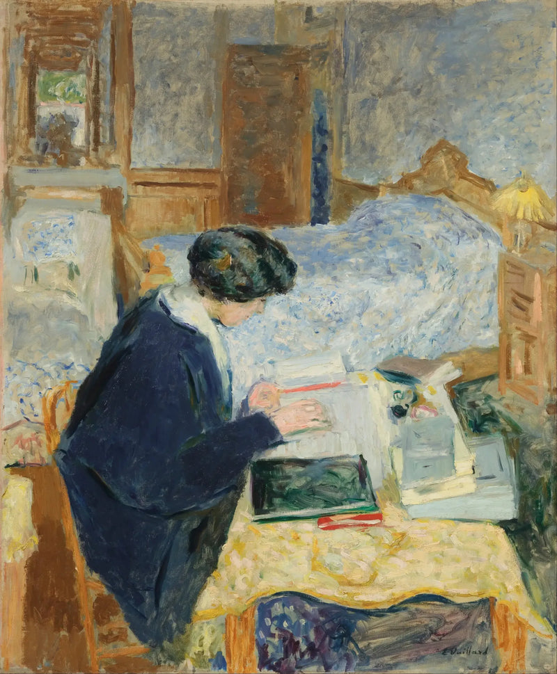 Lucy Hessel læsende - Édouard Vuillard