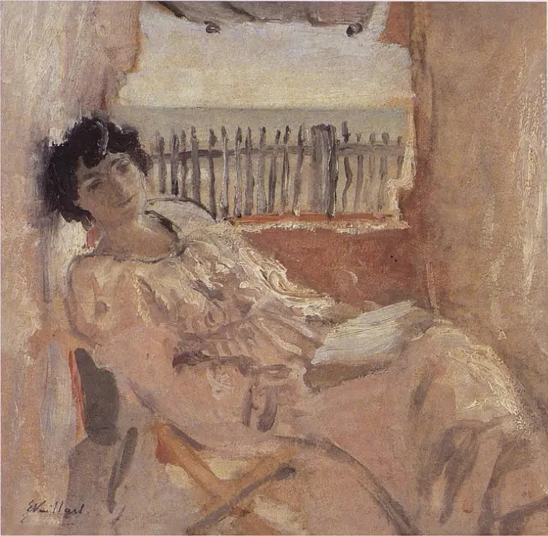 Lucy Hessel drømmer ved havet - Édouard Vuillard