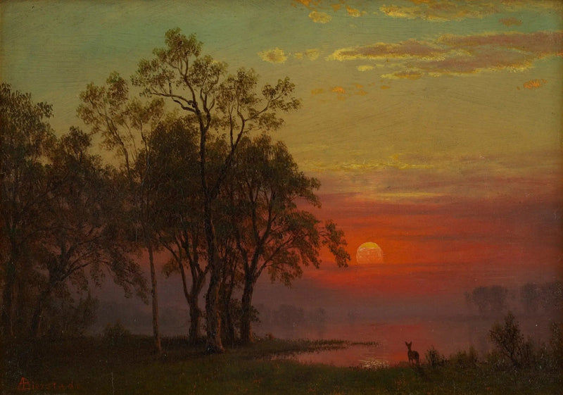 Aftenlys - Albert Bierstadt