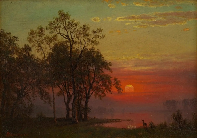 Aftenlys - Albert Bierstadt