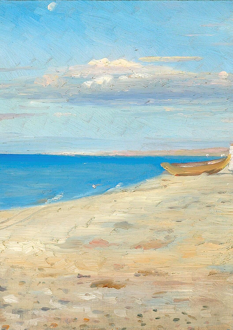 Vinterlys. Skagen strandlandskab. -Michael Peter Ancher