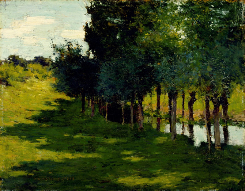 Sollys og skygge - Willard Metcalf