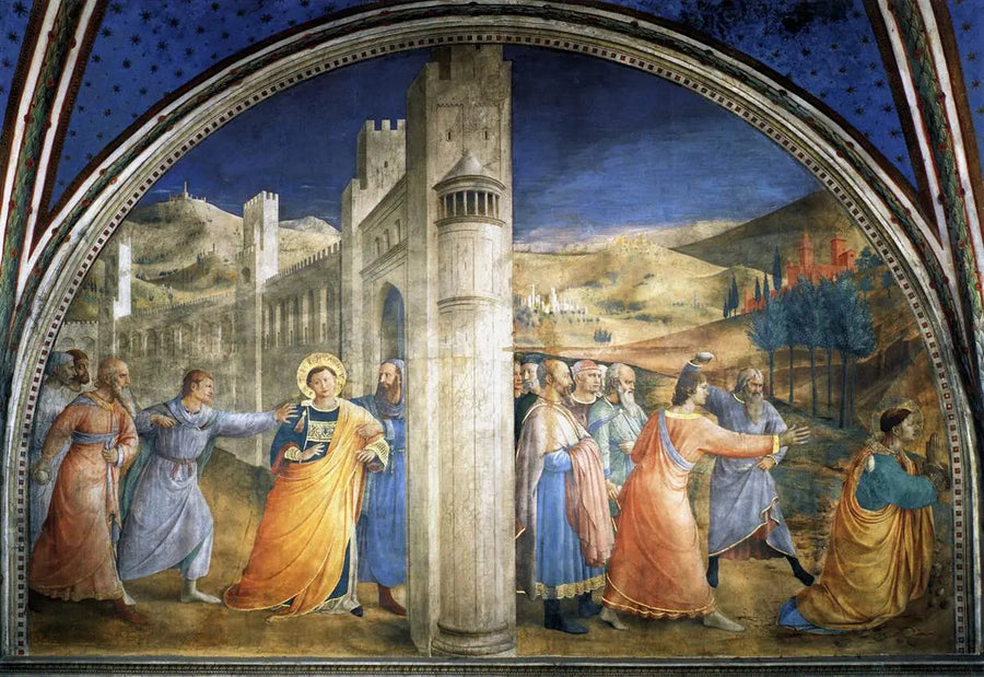Vægbrillerne på Nicoline-kapellets østside - Fra Angelico