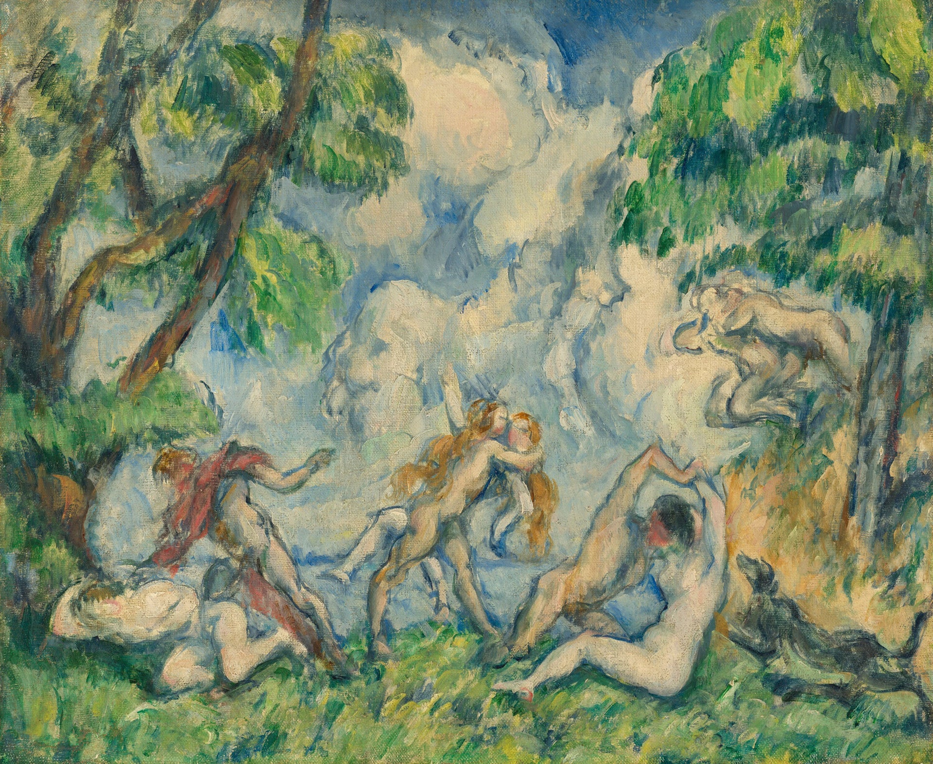 La Lutte d'amour - Paul Cezanne