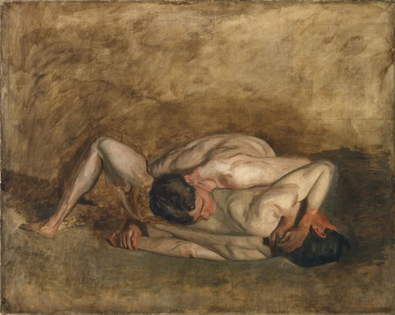 Lutteurs - Thomas Eakins